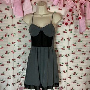Stylish Gray and Black 12th street dress